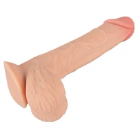 Dildo Nature Skin 18.7 cm cu Piele Mobilă și Ventuză