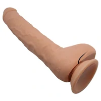 Dildo Vibrant Realist cu Ventuză Material TPR