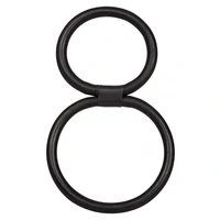 Inel Penis Quick Release Double Helix Negru