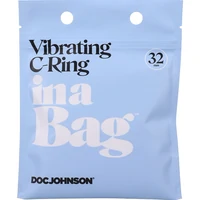 Inel pentru Penis Vibrating C-Ring Negru