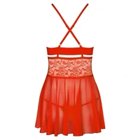 Lenjerie Babydoll Obsessive 838-BAB Roșu S-M