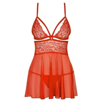 Lenjerie Babydoll Obsessive 838-BAB Roșu S-M