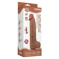 LoveToy Sliding Skin 36 cm Realist, Textură Naturală Maro