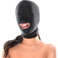 Mască Erotică pentru BDSM cu Gură Accesibilă Negru