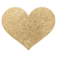 Nipple Covers Flash Heart Auriu