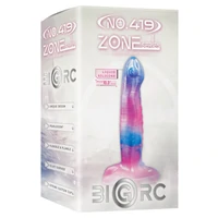 Dildo 21.6 cm – Silicon Lichid cu Ventuză Puternică Multicolor