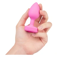 Plug Anal B-Vibe cu Inimă - 15 Moduri, 6 Nivele Roz
