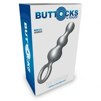 Plug anal ToyJoy The Stuffer - 3 sfere, silicon gri Gri
