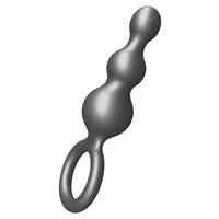 Plug anal ToyJoy The Stuffer - 3 sfere, silicon gri Gri