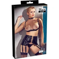 Portjartier Latex Black Level Sunny Negru M