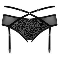 Portjartier Obsessive Jagueria Negru 6XL-7XL