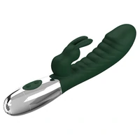 Pretty Love Naughty Bunny Green — 30 Moduri, Dublă Stimulare Verde