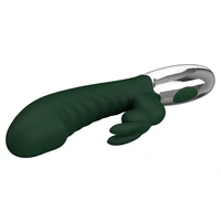 Pretty Love Naughty Bunny Green — 30 Moduri, Dublă Stimulare Verde