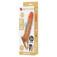 Pretty Love Sleeve TPE Vibrator – 21–25 cm, Diam. 5.5–5.9