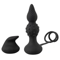 Rebel RC Dop Anal Vibrator cu Inele 10 Moduri Wireless Negru