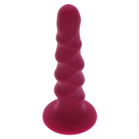 Ribbed Dong 16cm Roșu