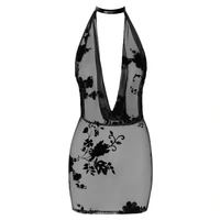 Rochie Erotică Noir Handmade Negru XL