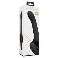 Satu Pulse-Wave And Vibrating Strapon Negru