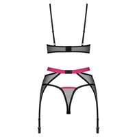 Set 3 Piese Obsessive Novenes Negru M-L
