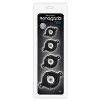 Set 4 Inele Penis Renegade Vitality Rings Negru