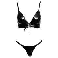 Set Black Level Vinyl Charlotte Negru XL