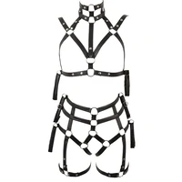 Set Lenjerie Bondage Negru L-XL