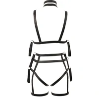 Set Lenjerie Bondage Negru L-XL