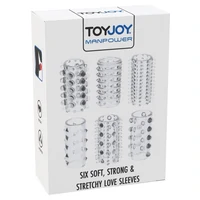 ToyJoy Power Sleeve Set 6 Manșoane Elastice Transparente