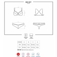 Set Obsessive 860-SET Roșu L-XL