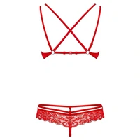 Set Obsessive 860-SET Roșu L-XL
