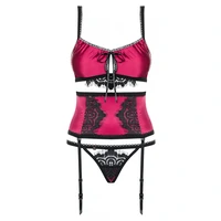 Set Obsessive 861-SEG Fuchsia L-XL