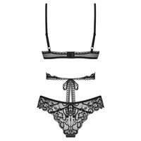 Set Obsessive Blomentis 2 Piese Negru XL-2XL