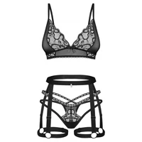 Set Obsessive Blomentis Negru M-L