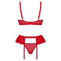 Set Obsessive Chilisa 3 Piese Roșu XS-S