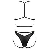 Set Obsessive Cobra Nive Negru S-M