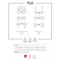 Set Obsessive Frivolla Negru L-XL