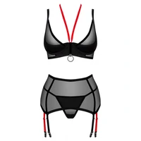 Set Obsessive Glandez 3 Piese Negru M-L