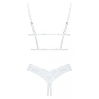 Set Obsessive Heavenlly Cupless Alb XS-S