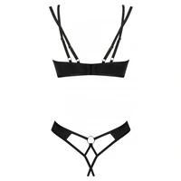 Set Obsessive Nesari Decupat 2 Piese Negru XS-S