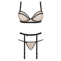 Set Obsessive Nudelia Noir Bej L-XL