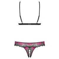 Set Obsessive Open Tulia Negru XS-S