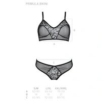 Set Passion Eco Primulă Bikini Negru L-XL