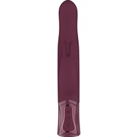 She.E.O Rabbit Rotativ Reîncărcabil — 10 Vibrații, 3 Rotații Vișiniu