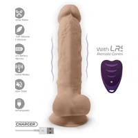 Silexd Dildo Realist 20 cm, 10 Funcții, Reîncărcabil