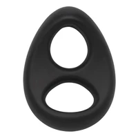 Soft Silicone Stallion C-Ring Negru