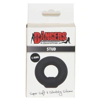 Soft Silicone Stud C-Ring Negru