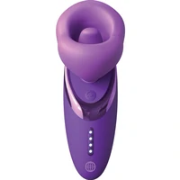 Stimulator cu Suctiune și Limbă Vibratorie, 7 Moduri, USB-C Mov