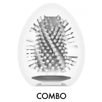 Tenga HARD BOILED II Ou Textură Spiralată Discret Alb