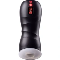 Vibrating Twin Turbo Masturbator Negru