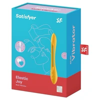 Vibrator Cuplu Elastic Joy Portocaliu
